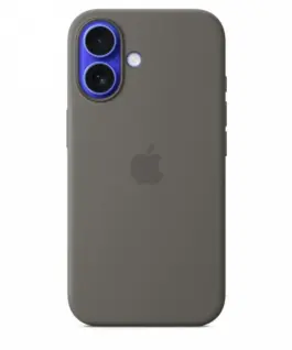 Apple Silicone case with MagSafe for iPhone 16 - stone gray