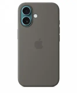Alternative view of Apple Silicone case with MagSafe for iPhone 16 - stone gray