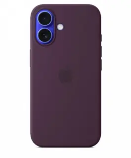Apple Silicone case with MagSafe for iPhone 16 - plum
