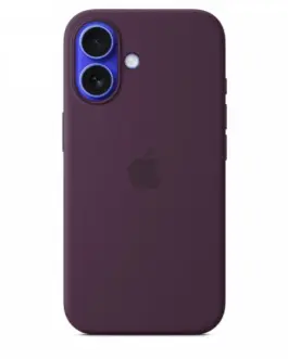 Apple Silicone case with MagSafe for iPhone 16 - plum