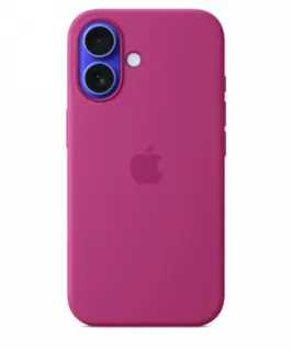 Apple Silicone case with MagSafe for iPhone 16 - vivid розов