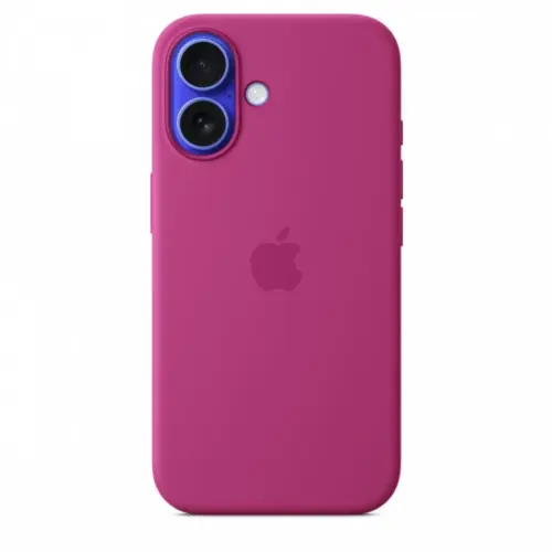 Apple Silicone case with MagSafe for iPhone 16 - vivid розов