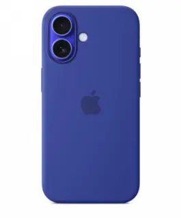Apple Silicone case with MagSafe for iPhone 16 - ultramarine