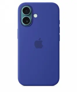 Alternative view of Apple Silicone case with MagSafe for iPhone 16 - ultramarine