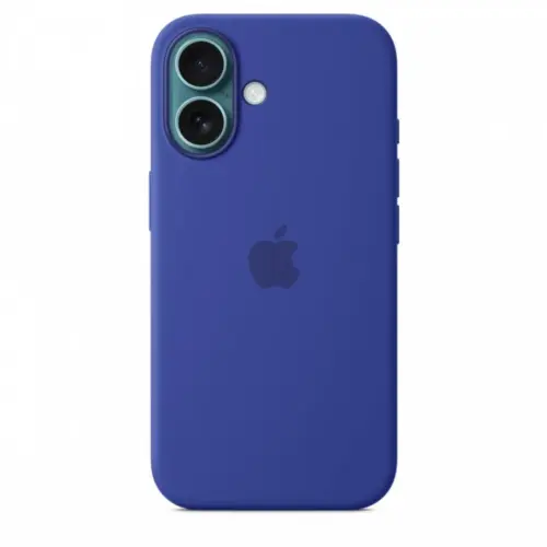 Alternative view of Apple Silicone case with MagSafe for iPhone 16 - ultramarine
