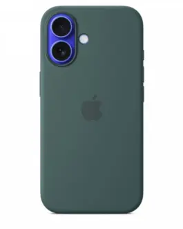 Apple Silicone case with MagSafe for iPhone 16 - lake зелен