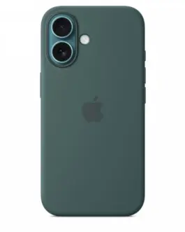 Alternative view of Apple Silicone case with MagSafe for iPhone 16 - lake зелен