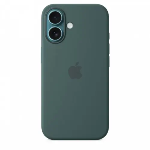Alternative view of Apple Silicone case with MagSafe for iPhone 16 - lake зелен