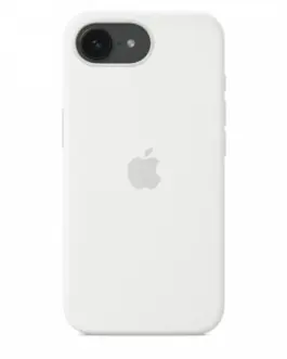 Alternative view of Apple Silicone case for iPhone 16e - бял