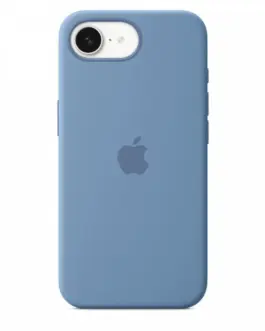 Apple Silicone case for iPhone 16e - Winter Blue