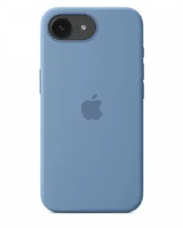 Alternative view of Apple Silicone case for iPhone 16e - Winter Blue