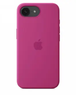 Alternative view of Apple Silicone case for iPhone 16e - Fuchsia