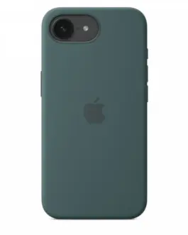 Alternative view of Apple Silicone case for iPhone 16e - Lake зелен