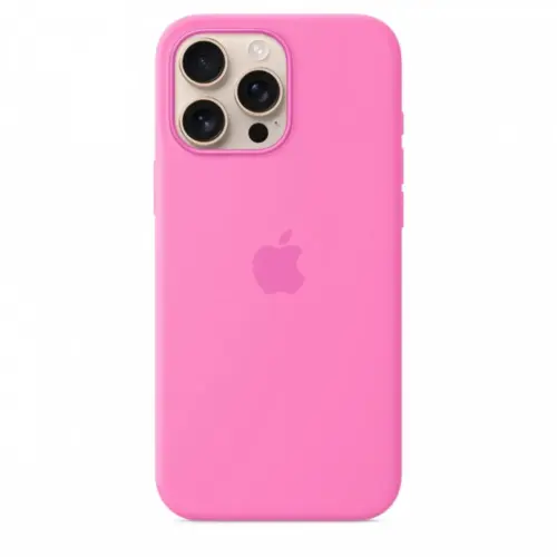 Alternative view of Apple iPhone 16 Pro Max Silicone Case with MagSafe - Peony