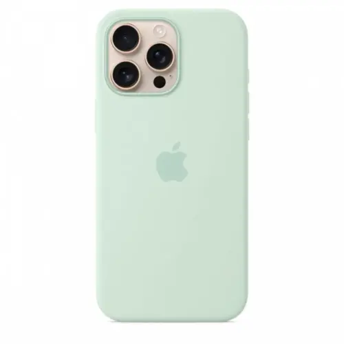 Alternative view of Apple iPhone 16 Pro Max Silicone Case with MagSafe - Aquamarine
