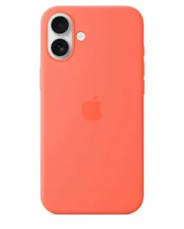 Apple iPhone 16 Plus Silicone Case with MagSafe - Tangerine