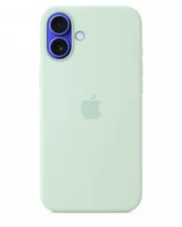 Alternative view of Apple iPhone 16 Plus Silicone Case with MagSafe - Aquamarine