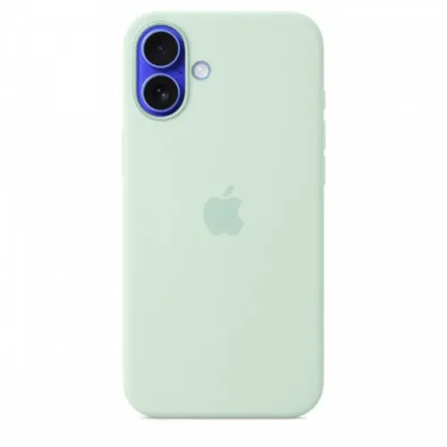 Alternative view of Apple iPhone 16 Plus Silicone Case with MagSafe - Aquamarine