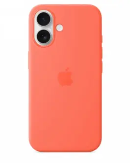 Apple iPhone 16 Silicone Case with MagSafe - Tangerine