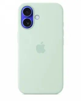 Alternative view of Apple iPhone 16 Silicone Case with MagSafe - Aquamarine