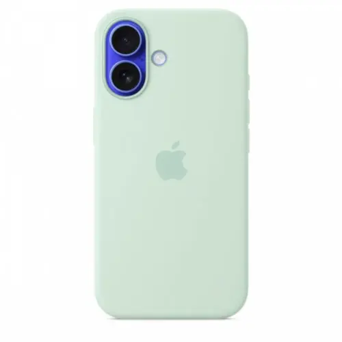 Alternative view of Apple iPhone 16 Silicone Case with MagSafe - Aquamarine