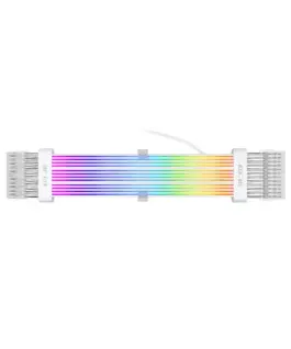 Alternative view of 1stPlayer удължителен кабел Extension Modding Cable M/B 24PIN Addressable RGB White - NC24P-WH