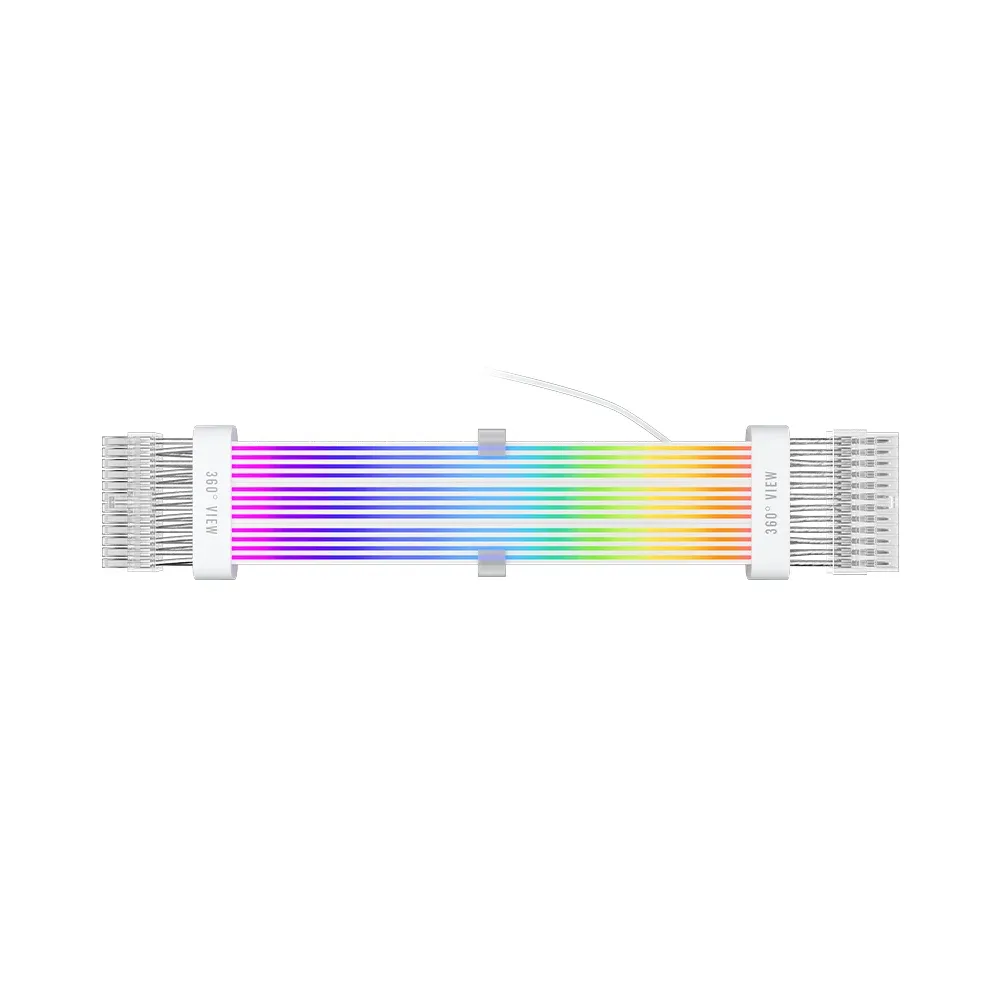 1stPlayer удължителен кабел Extension Modding Cable M/B 24PIN Addressable RGB White - NC24P-WH - Image 18