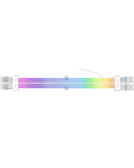 Alternative view of 1stPlayer удължителен кабел Extension Modding Cable PCIe 6+2PIN Addressable RGB White - NC2-8P-WH