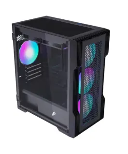 Alternative view of 1stPlayer кутия Case mATX - TRILOBITE T3 Mesh Black