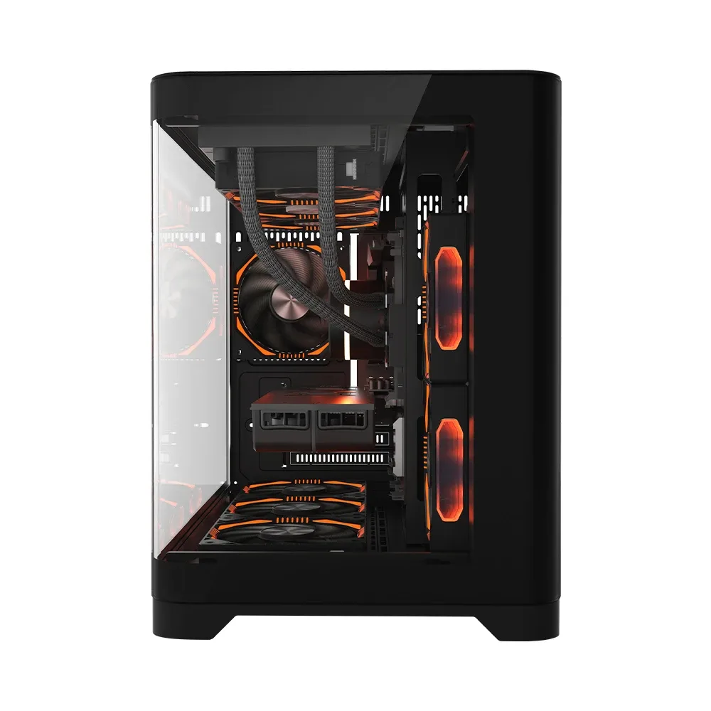 1stPlayer кутия Case mATX - UV6 Black - Image 138
