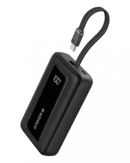 Anker външна батерия ZOLO 20000mAh 30W built-in USB-C кабел, черен