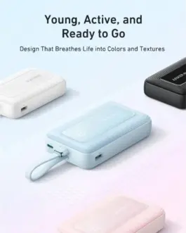 Alternative view of Anker външна батерия ZOLO 10000mAh 30W built-in USB-C кабел, черен