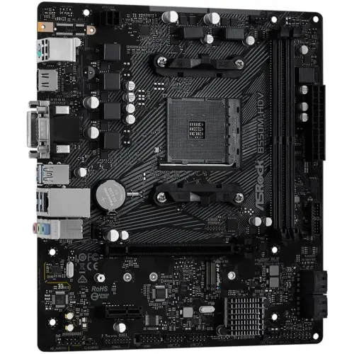 Alternative view of Дънна платка ASROCK B550M-HDV mATX AM4 DDR4