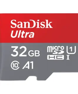 Карта памет SanDisk Ultra microSDHC 32GB + SD Adapter 120MB/s A1 Class 10 UHS-I