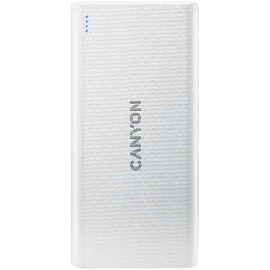 Външна батерия CANYON power bank PB-106 10000 mAh White
