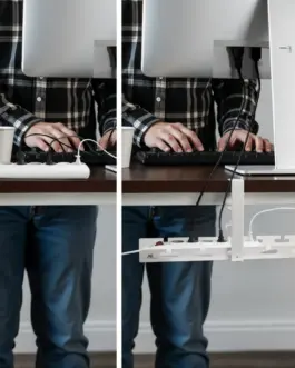 Alternative view of Maclean Under-desk кабел organizer, MC-105W