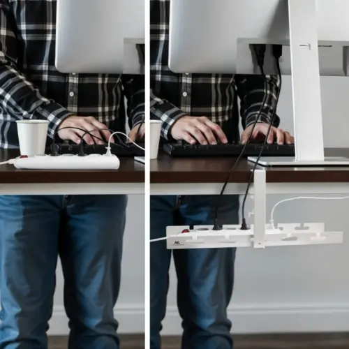 Alternative view of Maclean Under-desk кабел organizer, MC-105W