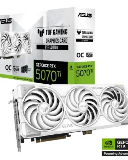 Alternative view of Asus видео карта GeForce RTX 5070Ti TUF GAMING OC бял BTF GDDR7 256bit