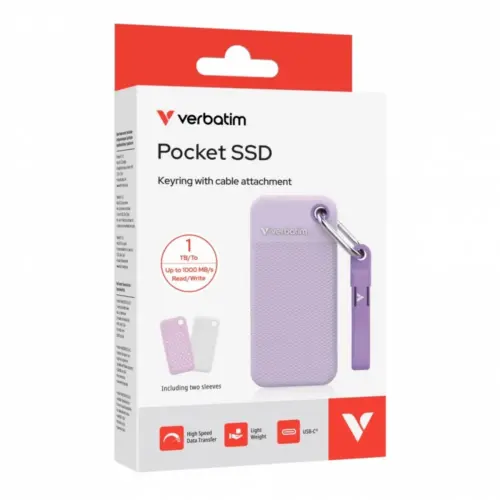 Alternative view of Verbatim Pocket SSD 1TB M.2 1000MB/s USB-C 32322