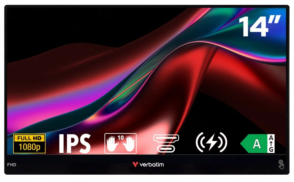 Verbatim Portable Touchscreen монитор Light Full HD