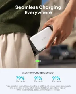 Alternative view of Anker Nano външна батерия 5k mAh slim бял