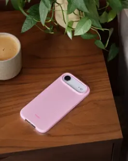 Alternative view of Apple Beats iPhone Air Case with MagSafe and Camera Control - Pebble розов