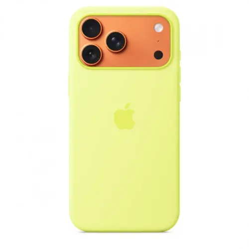 Alternative view of Apple iPhone 17 Pro Max Silicone Case with MagSafe - Neon жълт