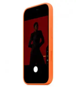 Apple iPhone 17 Pro Silicone Case with MagSafe – оранжев