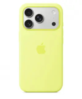 Apple iPhone 17 Pro Silicone Case with MagSafe - Neon жълт
