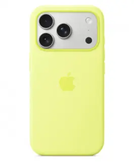 Apple iPhone 17 Pro Silicone Case with MagSafe - Neon жълт