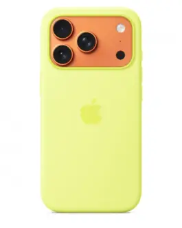 Alternative view of Apple iPhone 17 Pro Silicone Case with MagSafe - Neon жълт