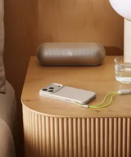 Alternative view of Apple Beats iPhone 17 Pro Kickstand Case with MagSafe and Camera Control - Lime Stone