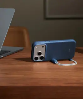 Alternative view of Apple Beats iPhone 17 Pro Kickstand Case with MagSafe and Camera Control - Bedrock Blue