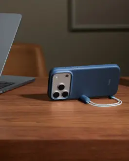 Alternative view of Apple Beats iPhone 17 Pro Kickstand Case with MagSafe and Camera Control - Bedrock Blue